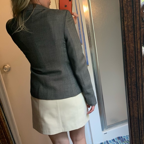 MaxMara Blazer dot striped black cream tailored 8 - Picture 9 of 16